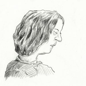 S.Horsley drawing - Halesworth woman 2