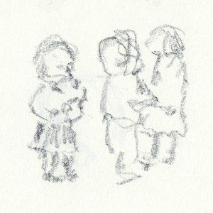 S.Horsley drawing - children